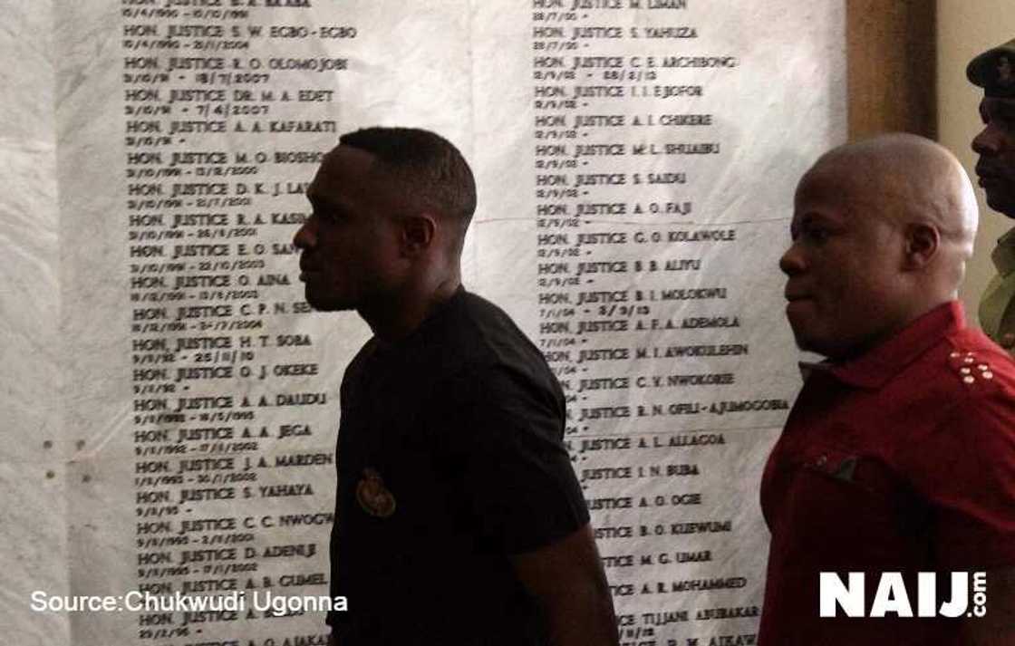 Photos: Kanu in court, refuses to let his handcuffs be removed Photos: Kanu in court, refuses to let his handcuffs be removed