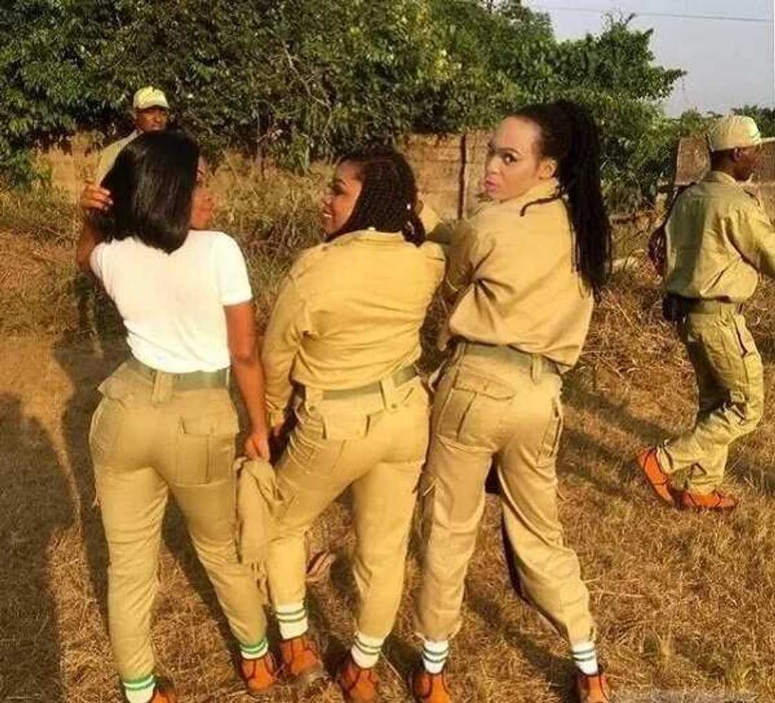 'Feminine' male cross dresser becomes center of attention at Delta NYSC orientation camp