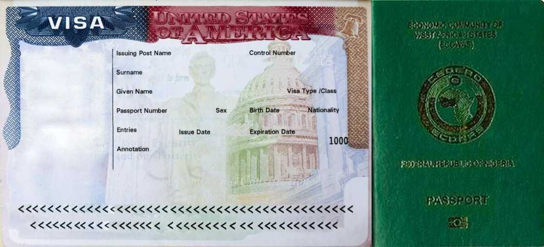 US visa in Nigerian passport US visa in Nigerian passport