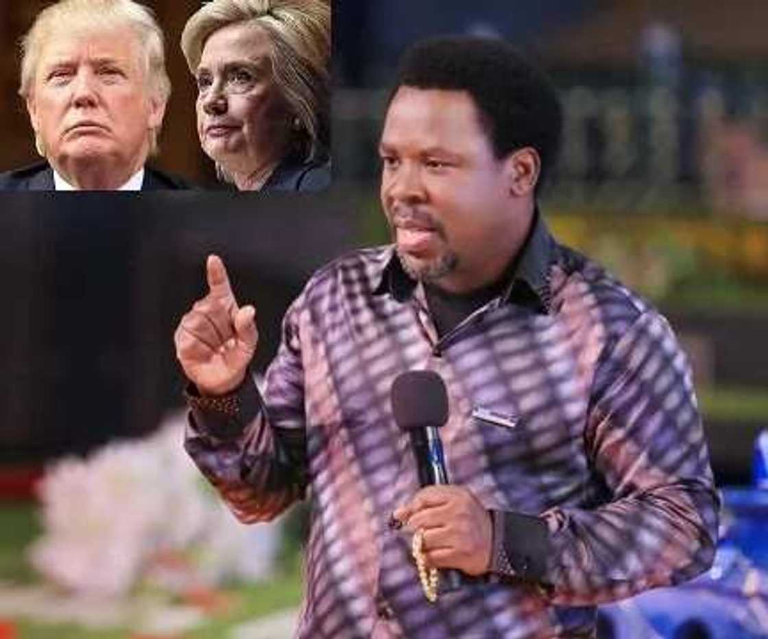 TB Joshua explains why his prophesy on US election failed TB Joshua explains why his prophesy on US election failed