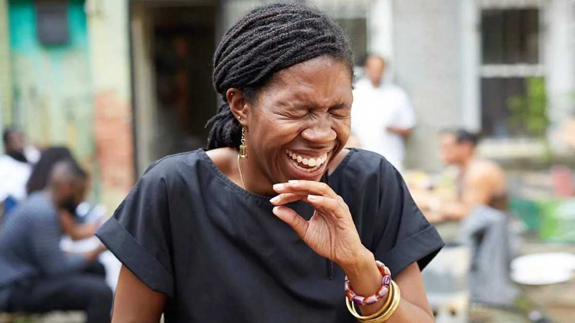 woman laughing woman laughing