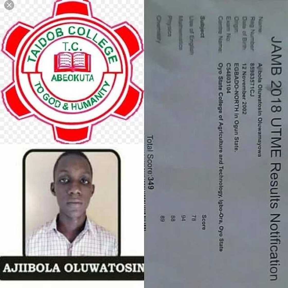 15-year-old boy emerges as 2018 UTME best candidate with 349 points