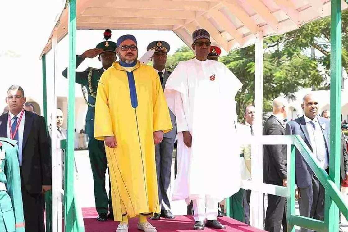 Buhari ya tarbi sarkin Morocco