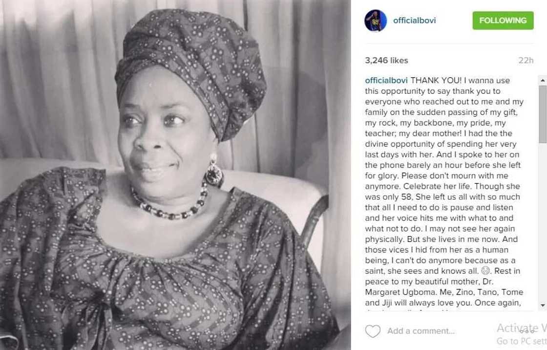 I spoke with her an hour before she died- Bovi I spoke with her an hour before she died- Bovi