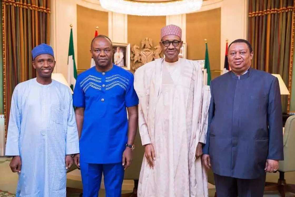 Sabon shugaban OPEC Barkindo ya ziyarci Buhari Sabon shugaban OPEC Barkindo ya ziyarci Buhari