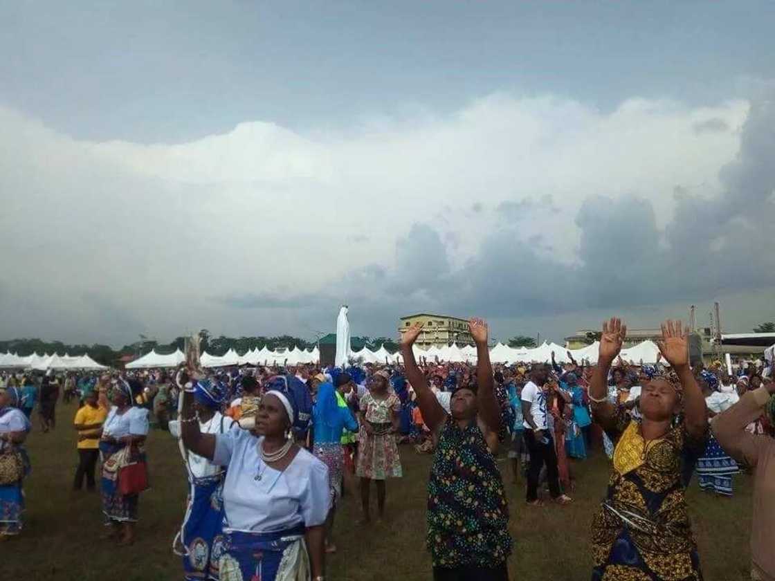 Holy Mary appears in Edo state during Catholic national congress (photos)
