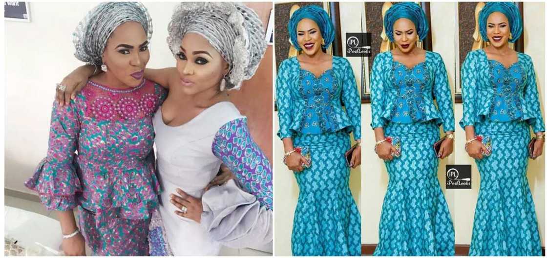 Fathia Balogun in traditional ankara gowns