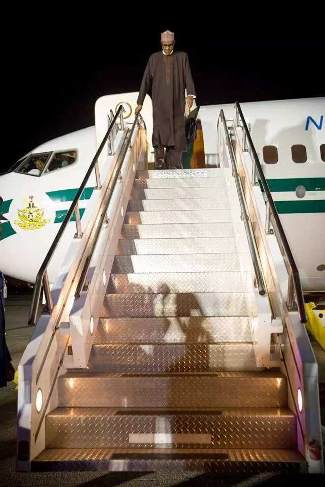 Buhari Arrives New York For UN General Assembly Buhari Arrives New York For UN General Assembly
