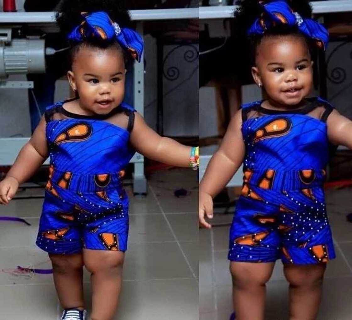 Ankara jumpsuit style for baby girl