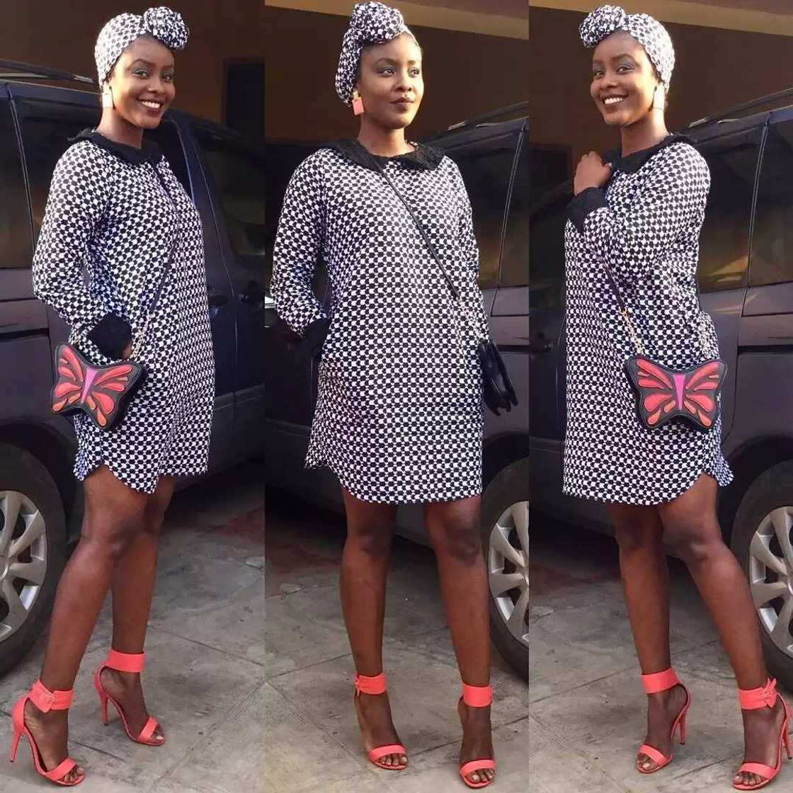 Ankara black and white dress Ankara black and white dress
