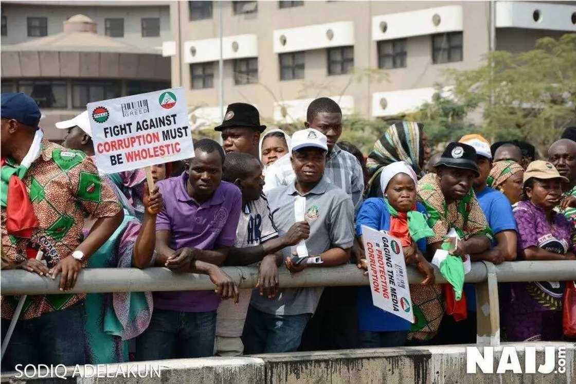 See How NLC protested against government in Abuja (photos)