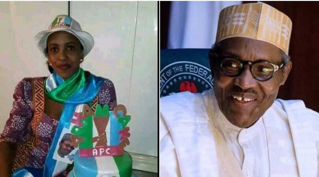 Dubi Ronke Ajayi wacce ta sha alwashin siyar da dukkanin abunda ta mallaka don siyawa Buhari fam din takara