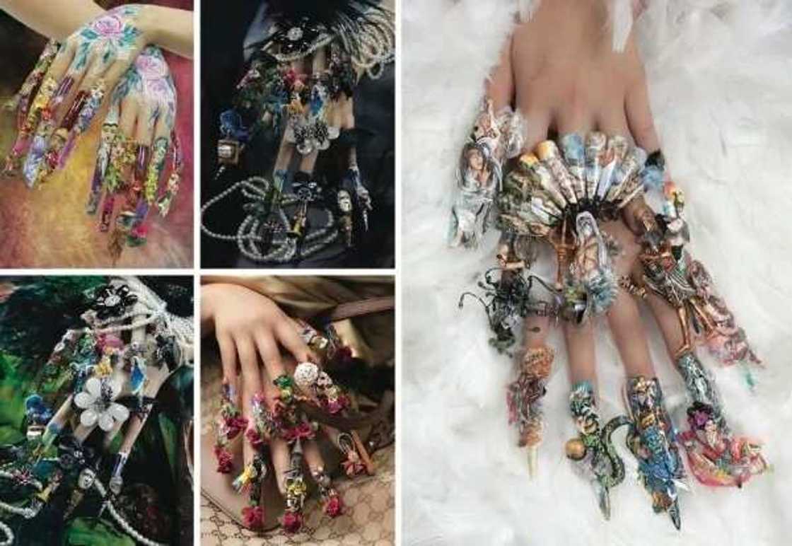 Odd nail art Odd nail art