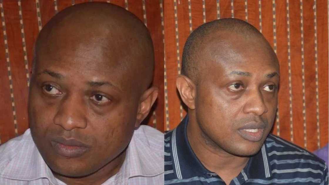 Before and after pictures of suspected kidnapper, Evans as he appears in court Before and after pictures of suspected kidnapper, Evans as he appears in court