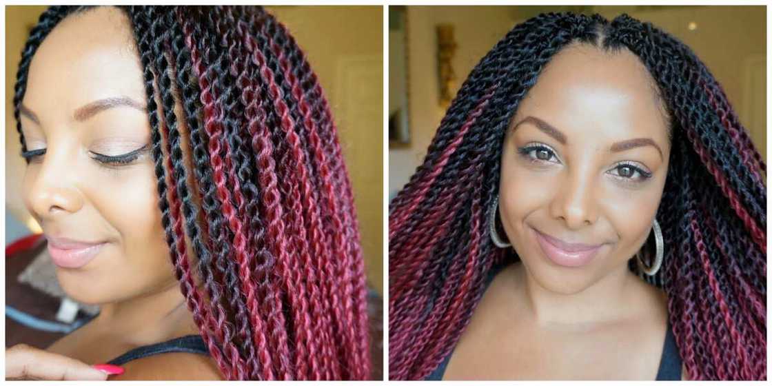 Two-toned Senegalese braids Two-toned Senegalese braids