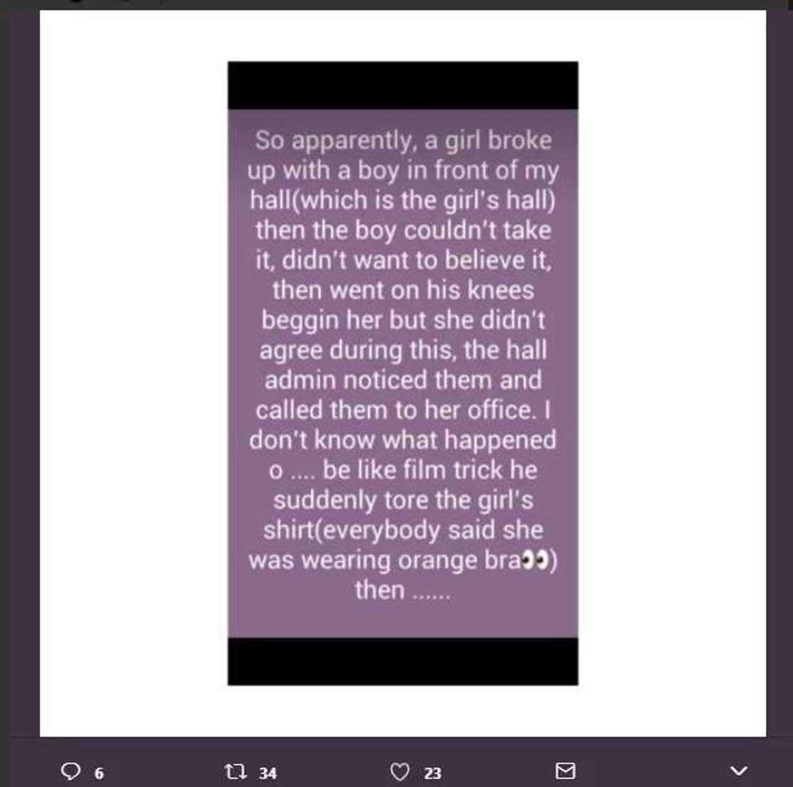 Babcock University first class final student allegedly runs mad in broad daylight Babcock University first class final student allegedly runs mad in broad daylight