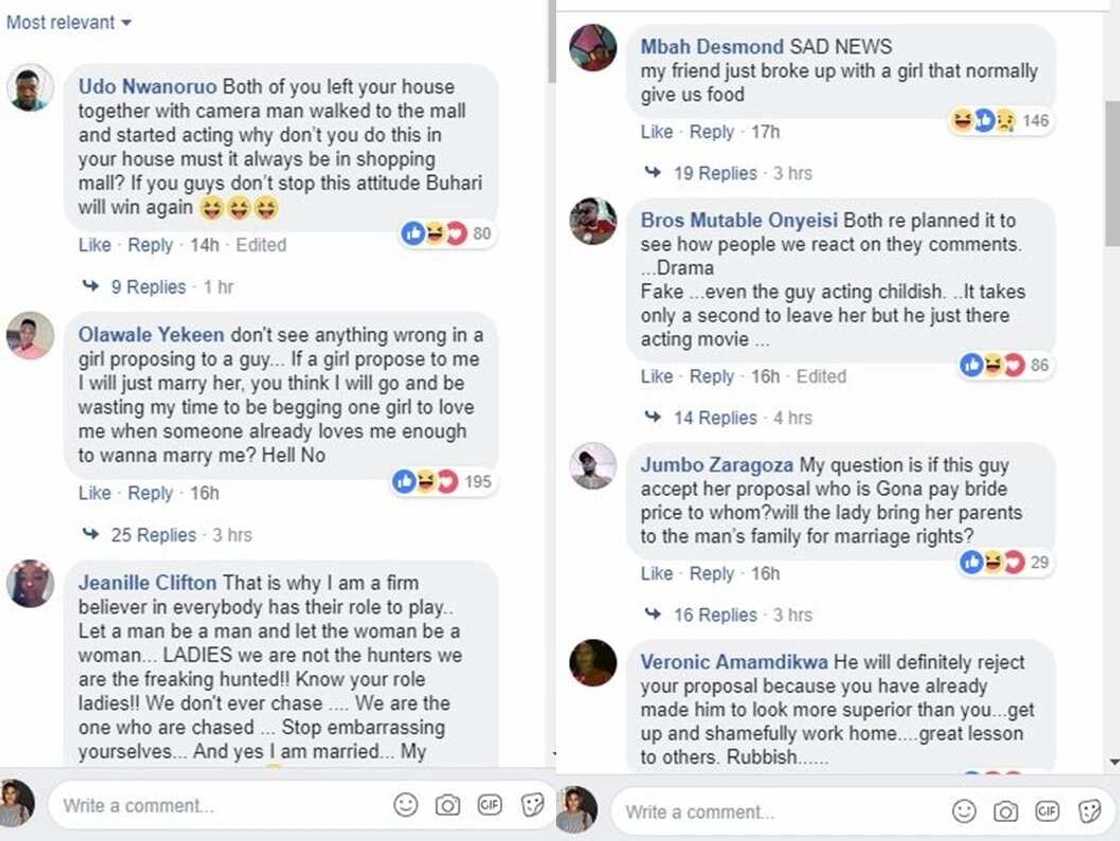 Lady embarrassed after her boyfriend rejected her marriage proposal (video) Lady embarrassed after her boyfriend rejected her marriage proposal (video)