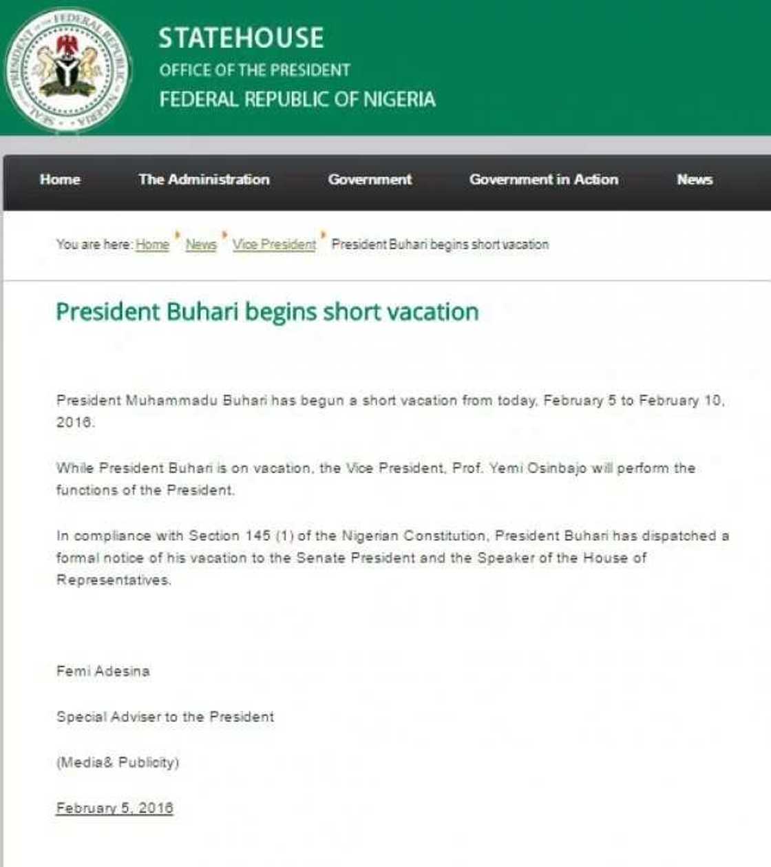 Check out the 3 times President Muhammadu Buhari went on vacation Check out the 3 times President Muhammadu Buhari went on vacation