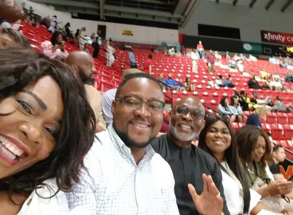 Veteran actor RMD and his wife attend their son's graduation in the US Veteran actor RMD and his wife attend their son's graduation in the US