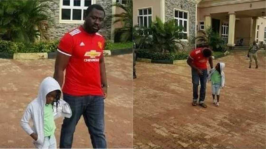 Mercy Johnson's husband and daughter take early morning walk (Photos) Mercy Johnson's husband and daughter take early morning walk (Photos)