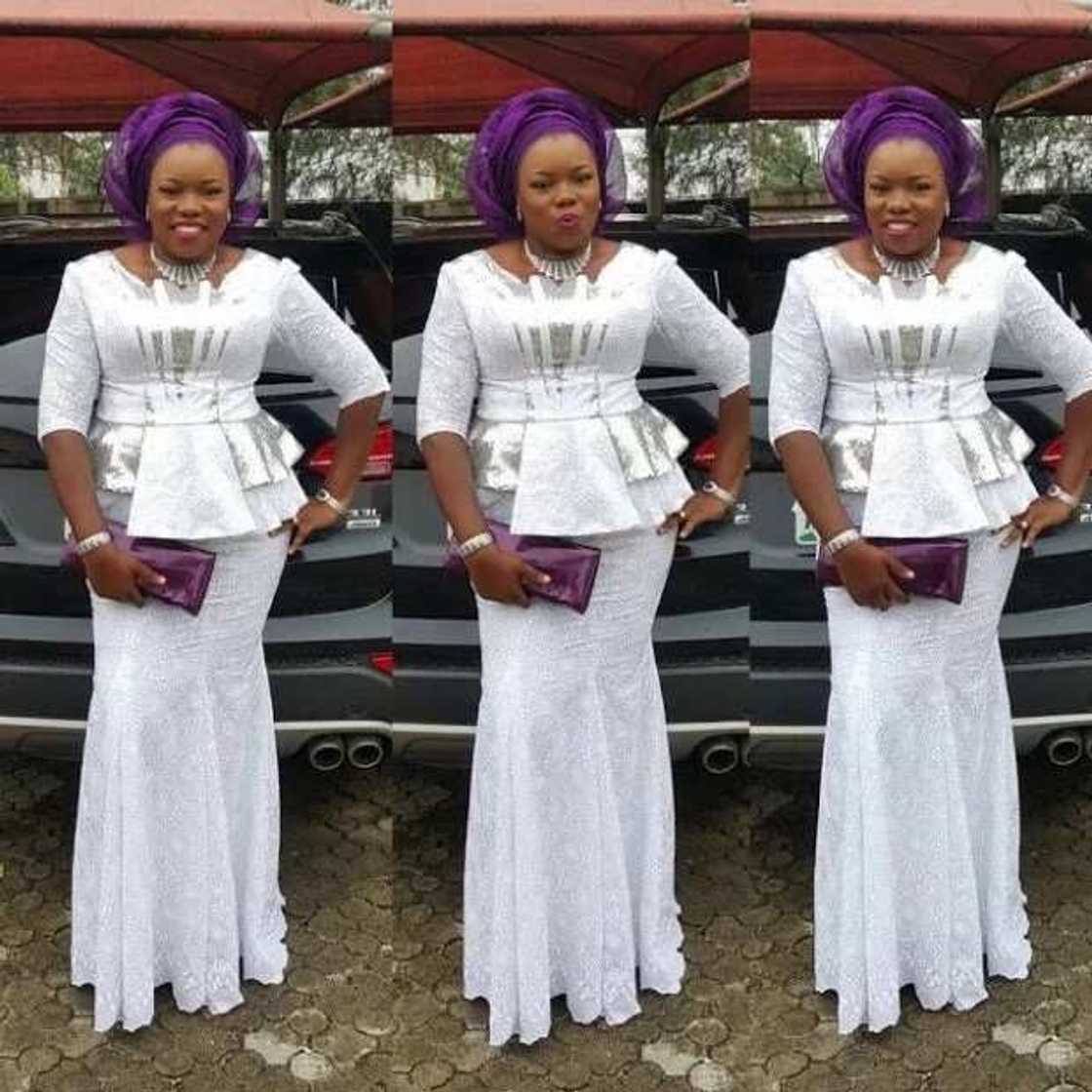 Nigerian lace skirt and blouse styles Nigerian lace skirt and blouse styles