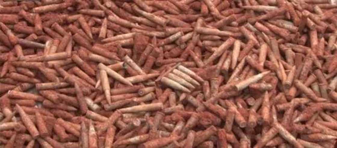 ‘Yan sanda sun gano tarin albarusai a ramin gini (Hotuna) ‘Yan sanda sun gano tarin albarusai a ramin gini (Hotuna)