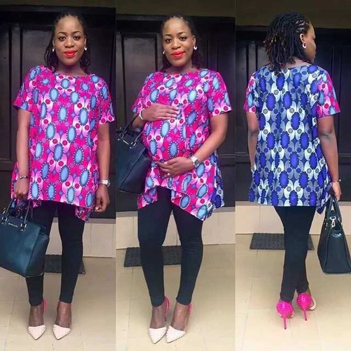 Ankara maternity tunic