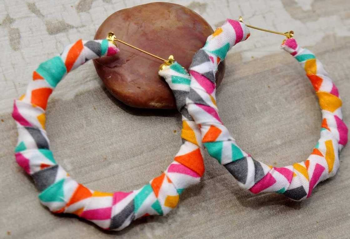 Ankara earrings yourself - DIY Ankara earrings yourself - DIY