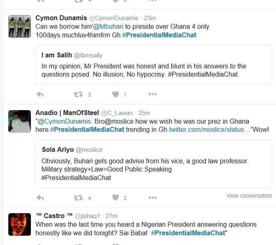 Nigerians React To PMB's Media Chat Nigerians React To PMB's Media Chat