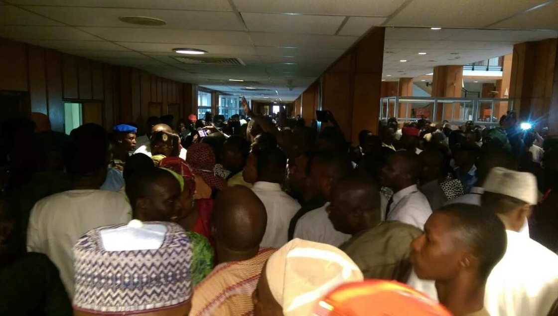 Amaechi's Supporters Cheer Him After Screening (See Photos)