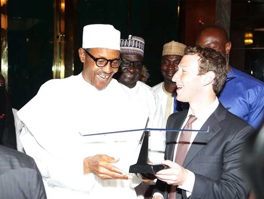 BREAKING: Buhari in closed door meeting with Mark Zuckerberg (Photo) BREAKING: Buhari in closed door meeting with Mark Zuckerberg (Photo)