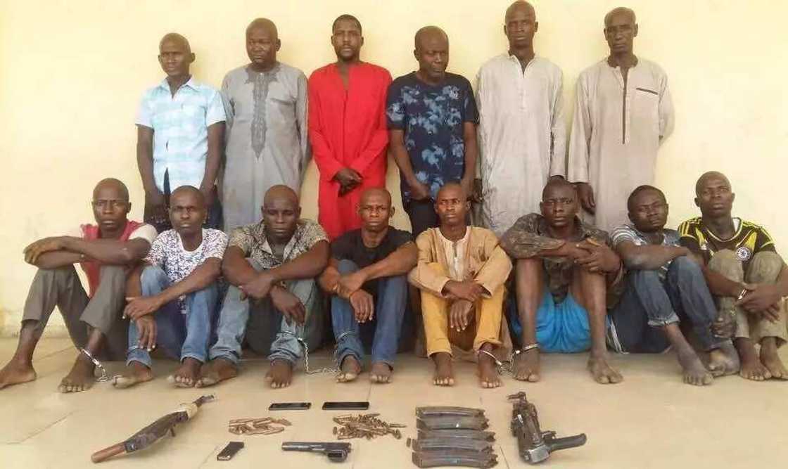Police arrest 14 notorious kidnappers, robbers (photo) Police arrest 14 notorious kidnappers, robbers (photo)