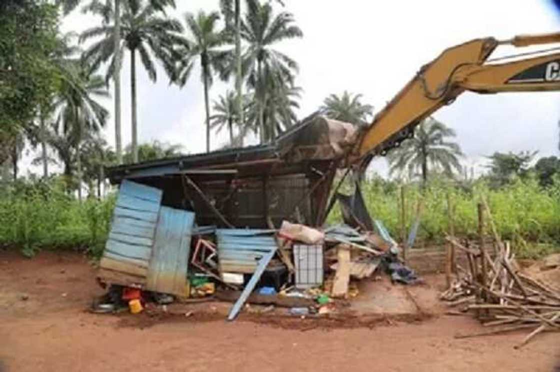 Kidnapping in Nigeria: Abia government demolish major kidnappers den
