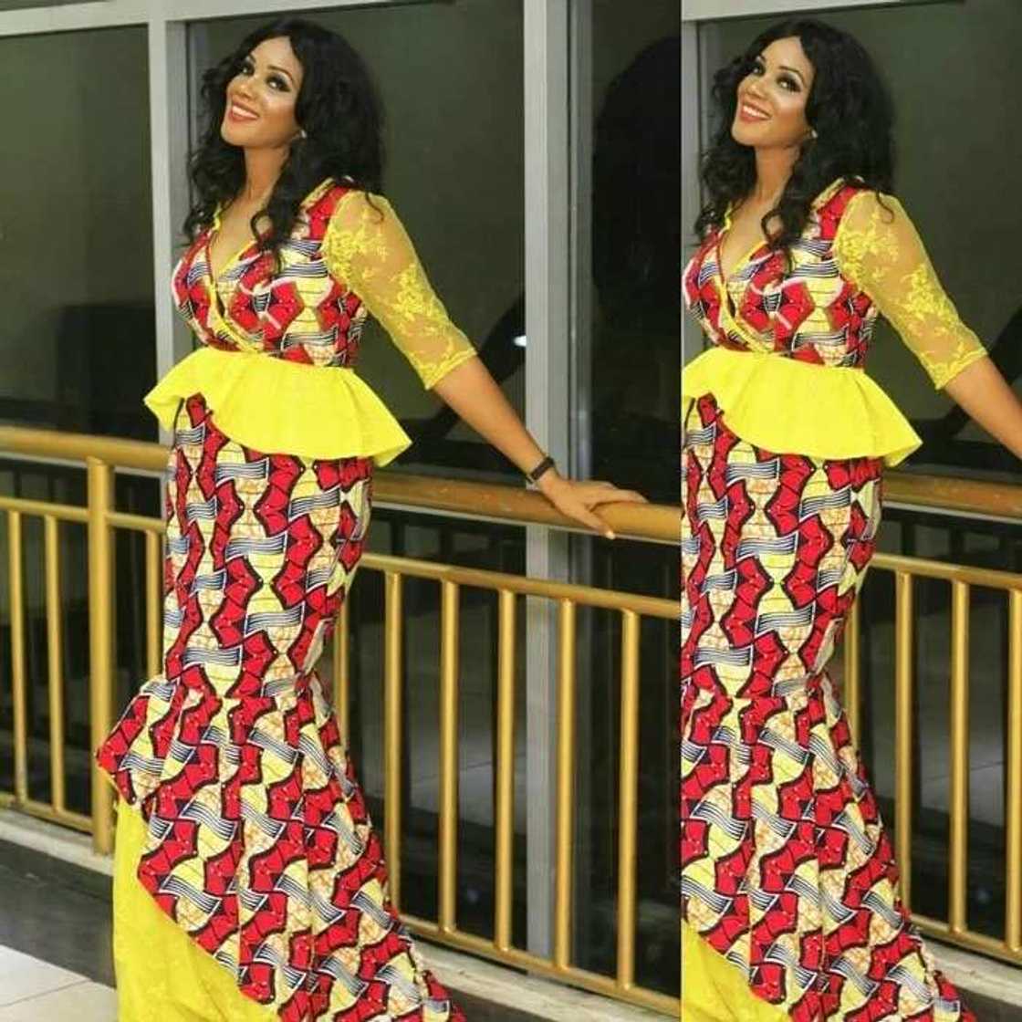 Ankara dresses with peplum 2017