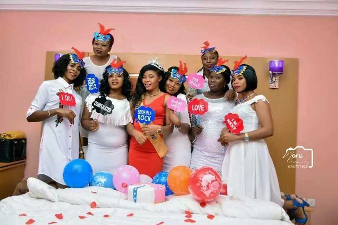 Nigerian lady appreciates God, shares cute photos from her bridal shower Nigerian lady appreciates God, shares cute photos from her bridal shower