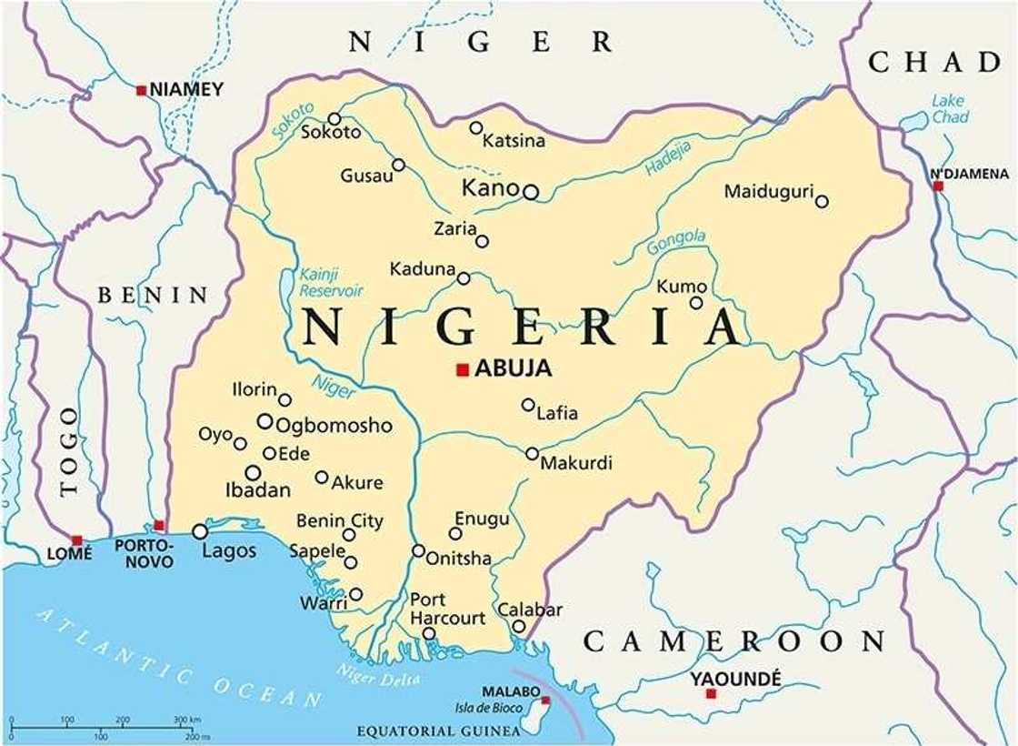 Fulani states in Nigeria map of the country Fulani states in Nigeria map of the country
