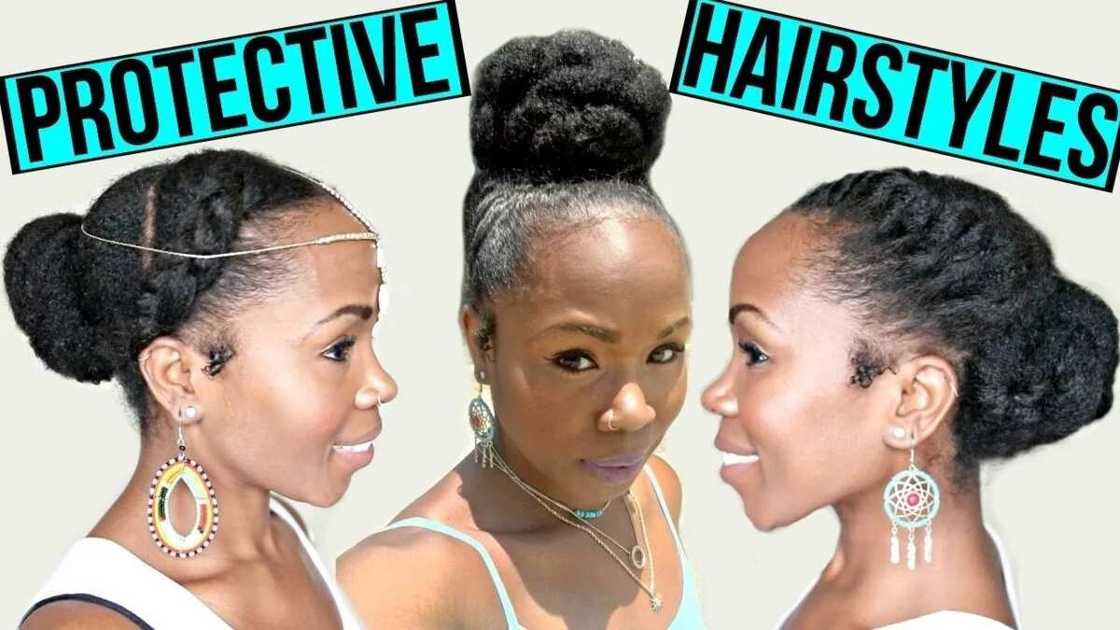 Protective natural hairstyles for medium length hair Protective natural hairstyles for medium length hair