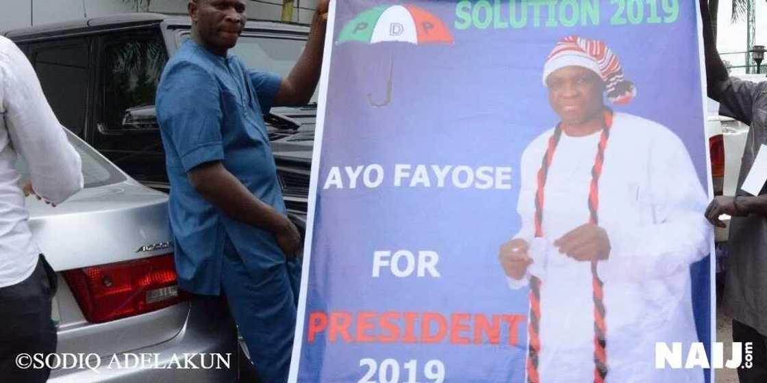 BREAKING: Fireworks as Governor Fayose declares his 2019 presidential ambition in Abuja (photos, video)