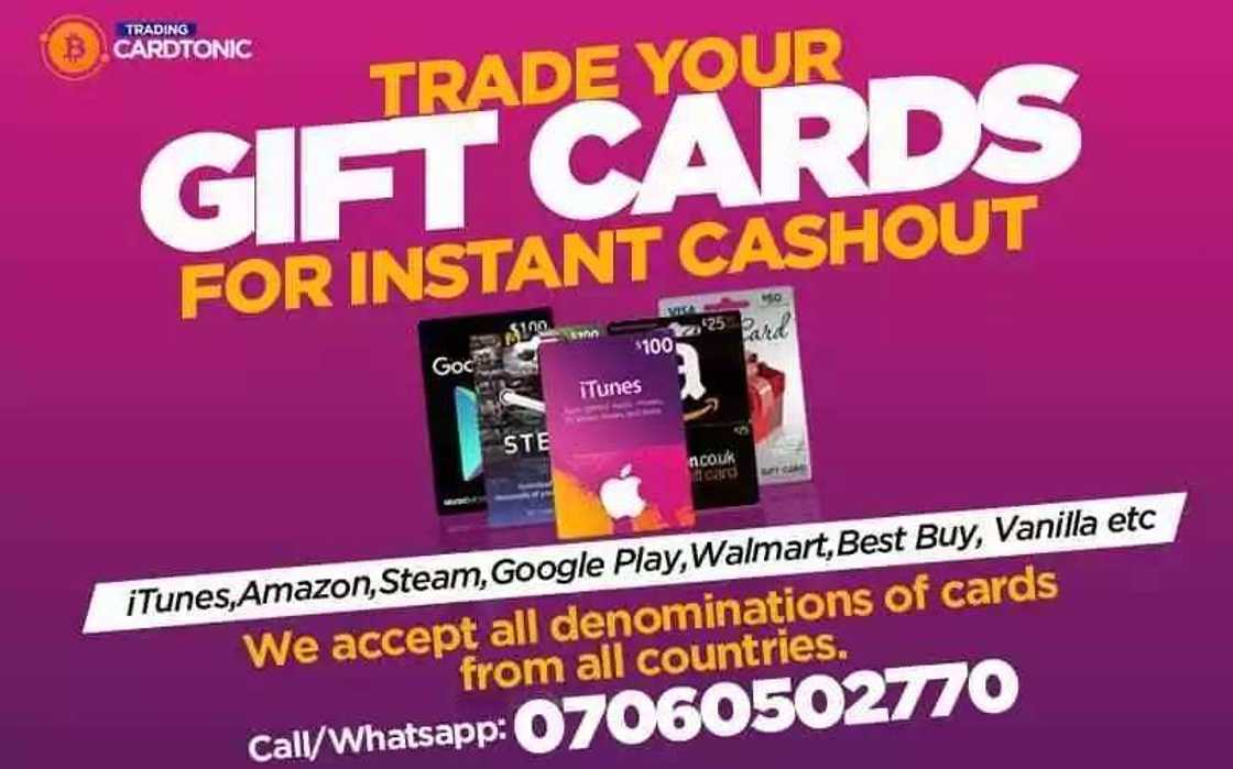 Best site to sell iTunes and Amazon gift cards in Nigeria - Cardtonic