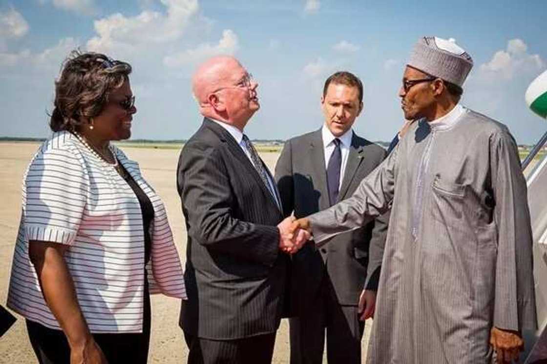Breaking: President Muhammadu Buhari Arrives USA