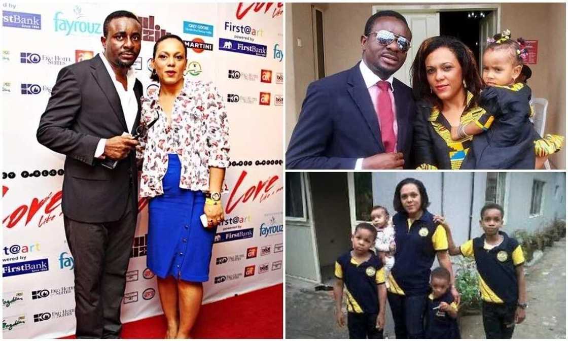 Emeka Ike with his ex-wife