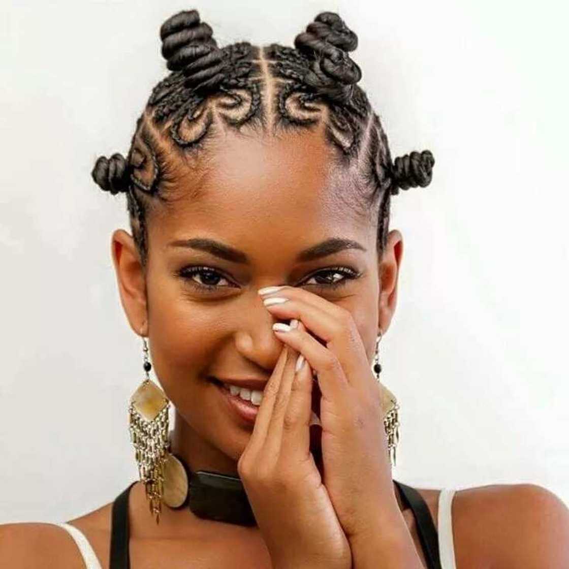 Bantu knot hair