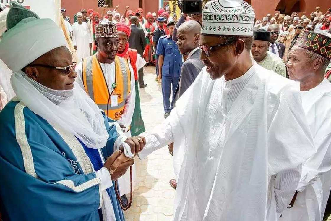 Hotunan kyakkyawan tarban da Buhari ya samu yau a Katsina