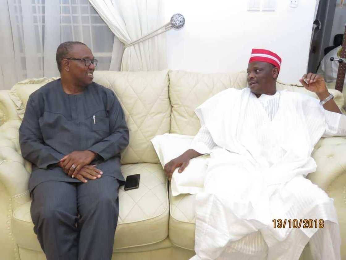 Peter Obi ya kai wa Sanata Rabiu Kwankwaso ziyara a Abuja Peter Obi ya kai wa Sanata Rabiu Kwankwaso ziyara a Abuja