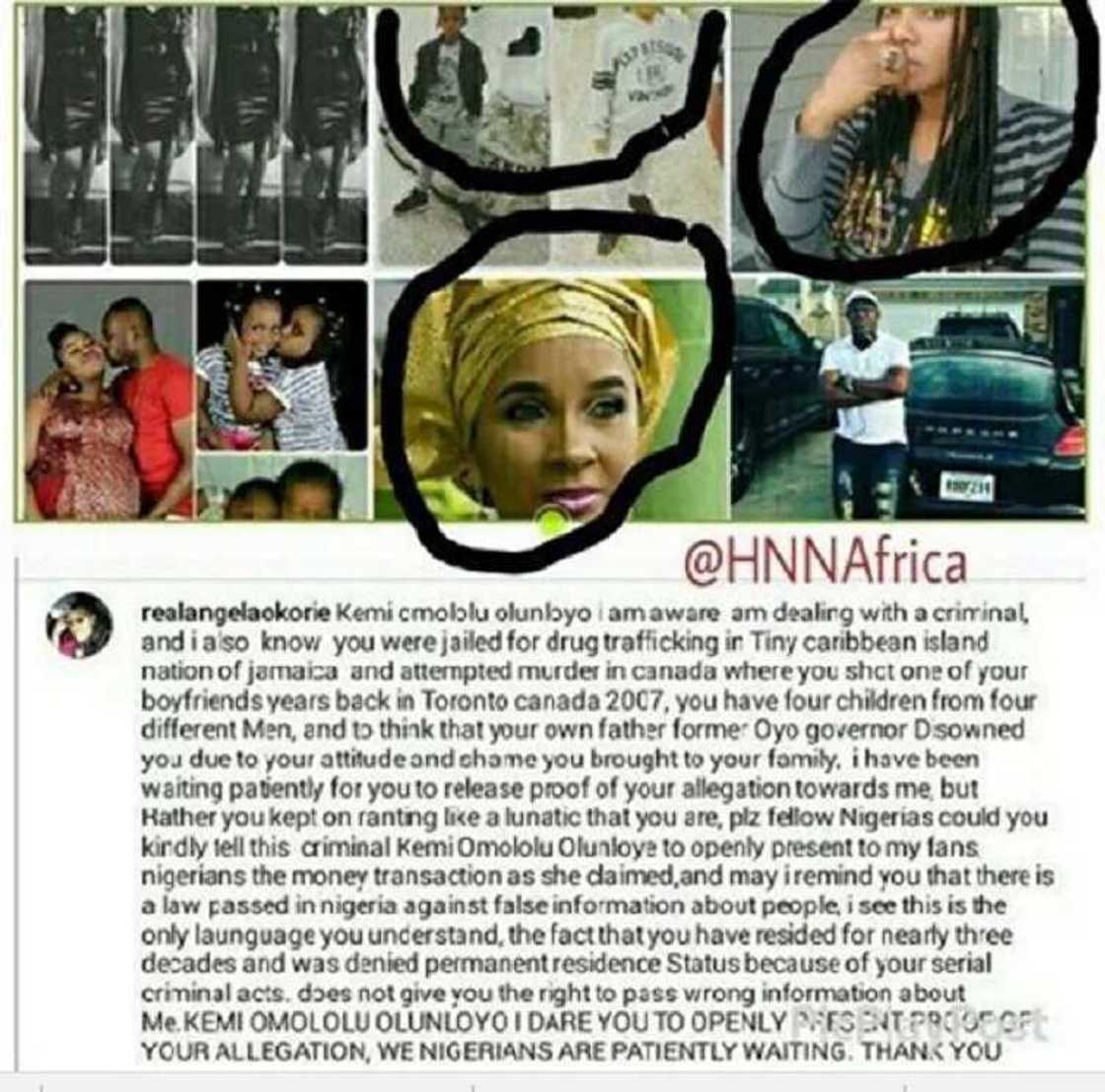 Kemi Olunloyo, Angela Okorie’s fight get messier, Facebook, Twitter, Instagram drag in Kemi Olunloyo, Angela Okorie’s fight get messier, Facebook, Twitter, Instagram drag in