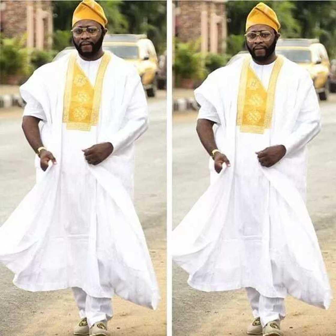 White agbada styles for gentlemen and ladies to rock in 2018