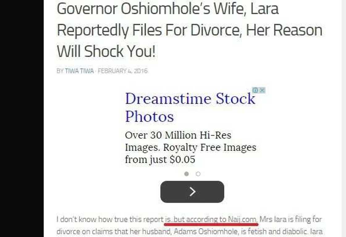 The truth behind Iara And Adams Oshimhole's alleged 'divorce' The truth behind Iara And Adams Oshimhole's alleged 'divorce'