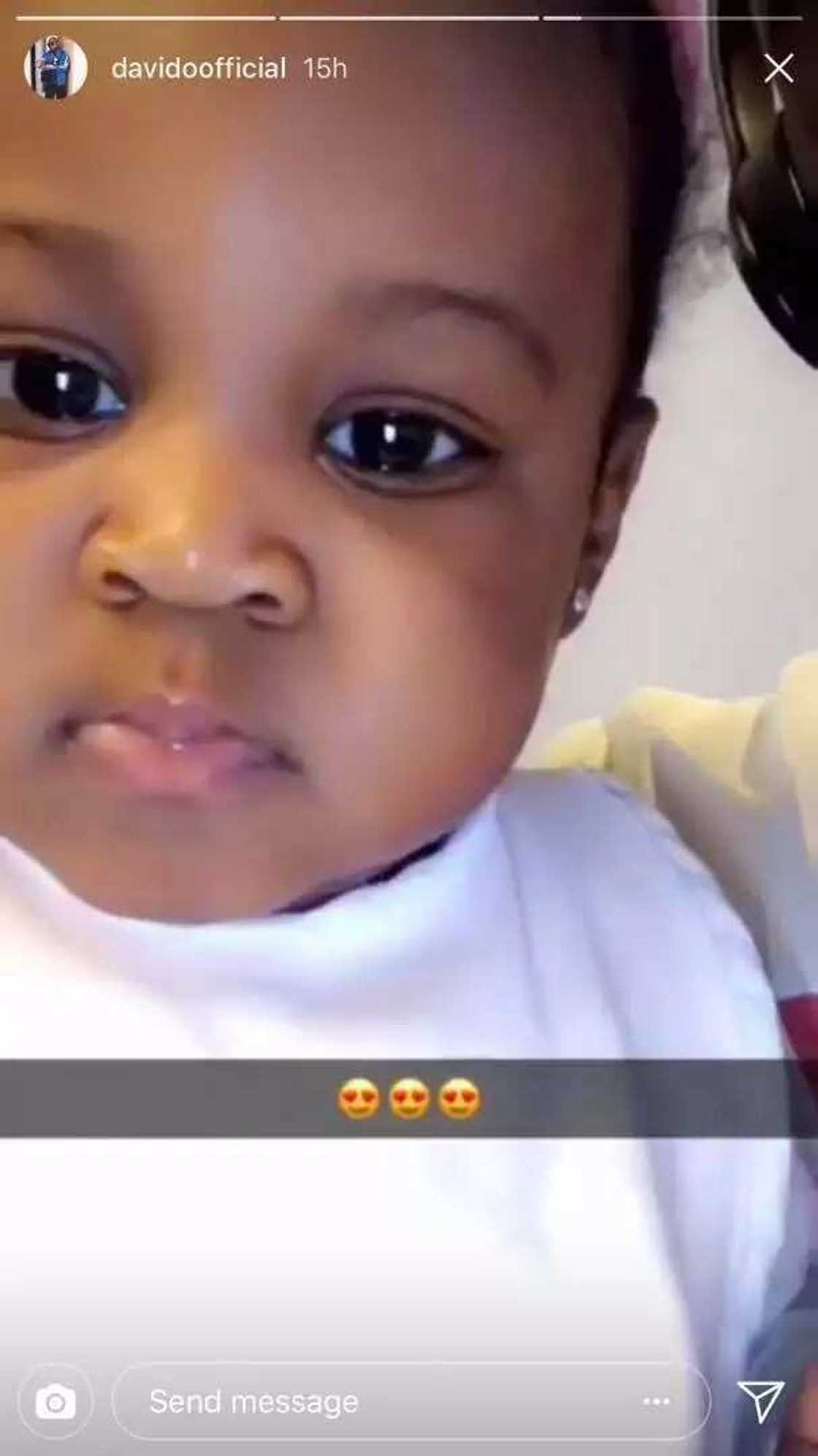 Adorable photos of Davido and his second daughter