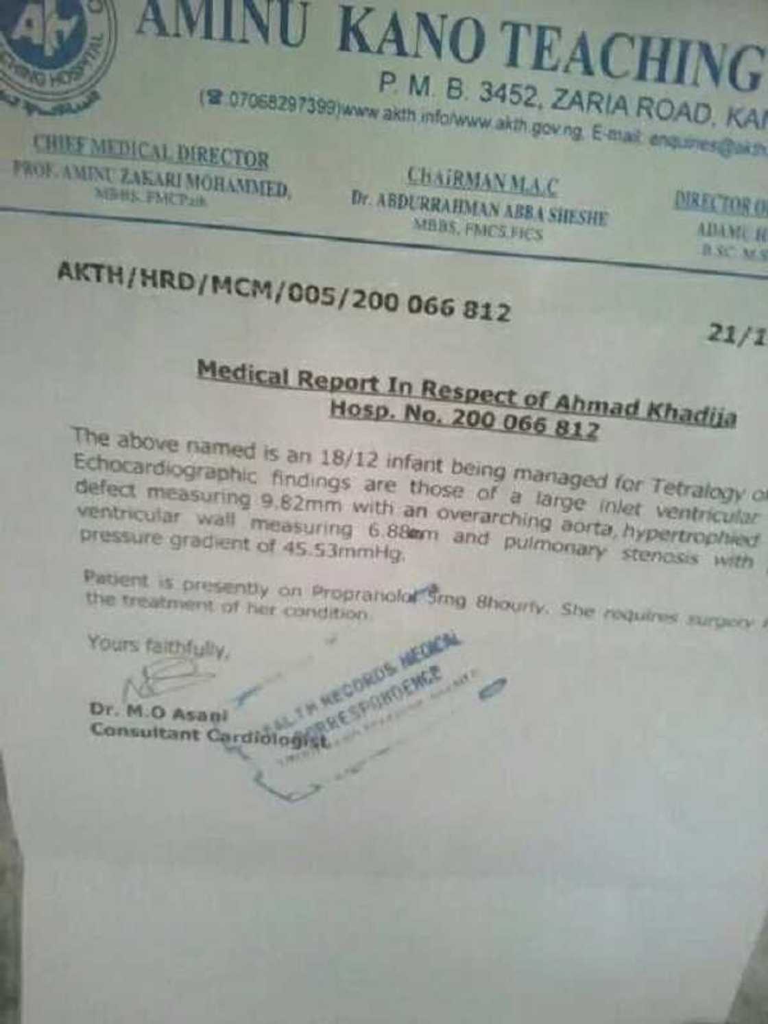 Khadija na bukatar taimakon ‘yan Najeriya da gaggawa (Hotuna) Khadija na bukatar taimakon ‘yan Najeriya da gaggawa (Hotuna)