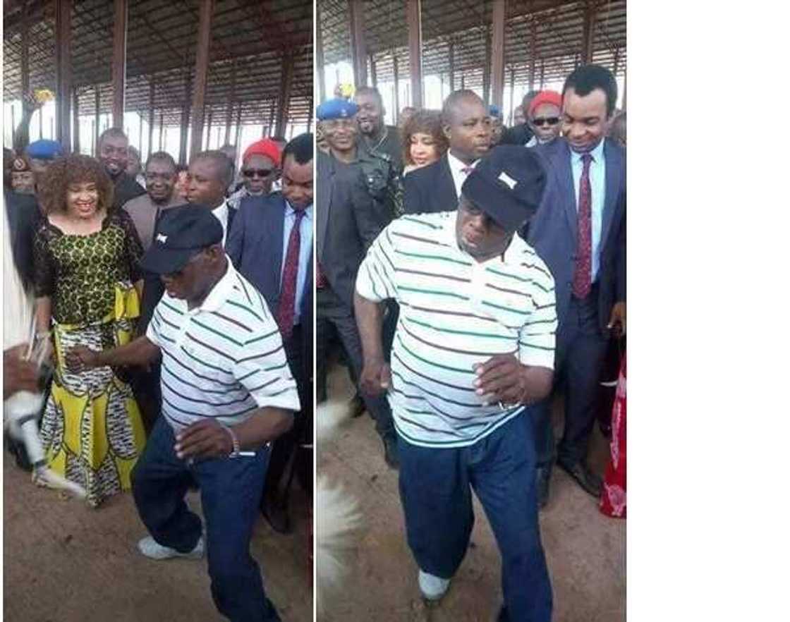 Former president Olusegun Obasanjo spotted dancing vigorously in Ebonyi Former president Olusegun Obasanjo spotted dancing vigorously in Ebonyi